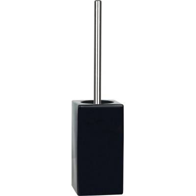 Spirella WC štětka QUADRO s černou keramickou nádobou 10 13664