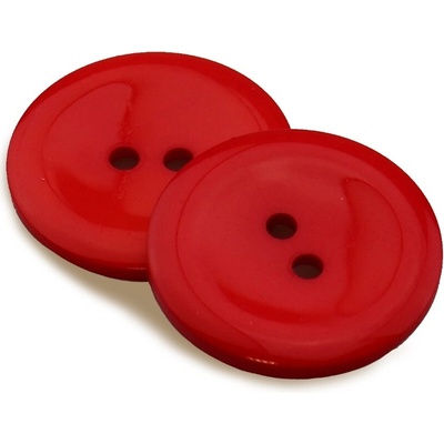 Pro Háčkování Knoflík kulatý plast 20 mm červený