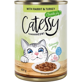 Catessy králik a morka v omáčke 24 x 400 g