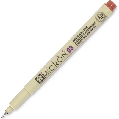 Technický liner SAKURA Pigma Micron 08 hnědý 0,5 mm