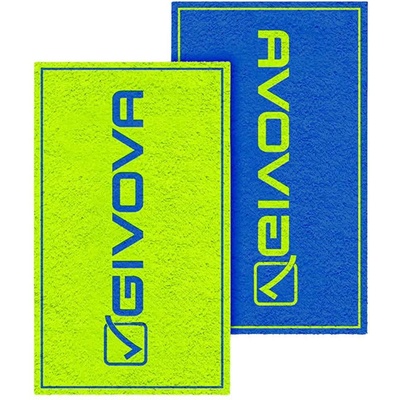 GIVOVA Хавлиена кърпа Givova Double Face 80x165 cm towel - Green / Blue (Fluo Green / Blue)