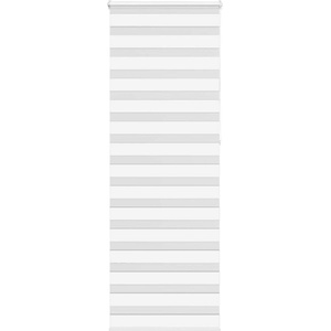 vidaXL Зеброва щора бял 80x230 см ширина на плата 75, 9 cm полиестер (4014803)