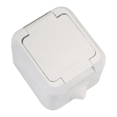 Makel КОНТАКТ ПКОМ ОТКРИТ МОНТАЖ С КАПАК БЯЛ МАКЕЛ ip44 (en02480001)