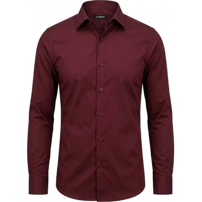 Ego man pánská košile slim fit S0150-06 bordó