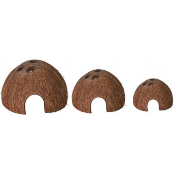 Trixie Set domčekov z kokosových orechov 8/10/12 cm, 3 ks