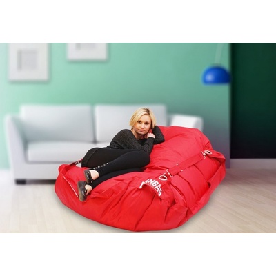 BeanBag 189x140 comfort s popruhmi scarlet rose