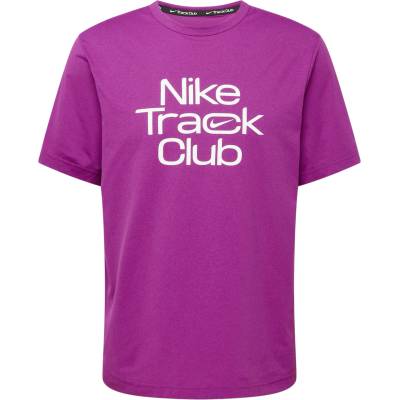 NIKE Функционална тениска 'Track Club' лилав, размер XL