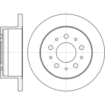 Brzdový kotúč REMSA 61055.00