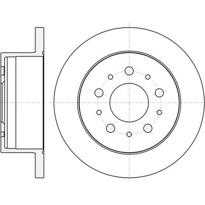 Brzdový kotúč REMSA 61055.00