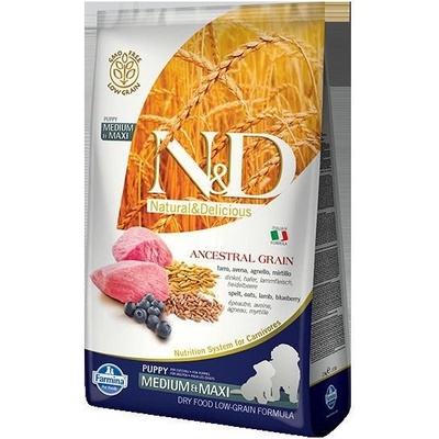 N&D Puppy Medium/Large Lamb & Blueberry Low Grain 12 kg