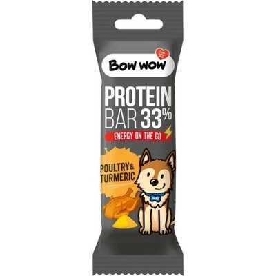Bow wow poch. Proteinová tyčinka Drůbež&Kurkuma 32 g