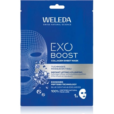 Weleda Exo Boost ревитализираща платнена маска с колаген 20ml