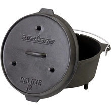 Litinový hrnec Camp Chef Deluxe Dutch Oven 30cm, 7l s poklicí a zvedákem CC-DO12 Holandská trouba