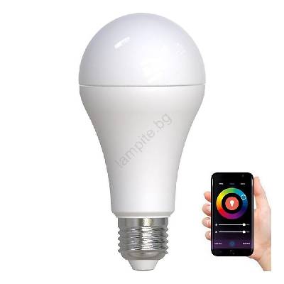 LED RGBW Димируема крушка A60 E27/15W/230V 2700-6500K Wi-Fi Tuya (ND4082)