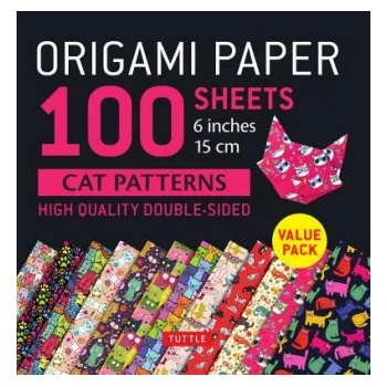 Tuttle Publishing Origami Paper 100 sheets Cat Patterns 6" (15 cm) | Tuttle Publishing