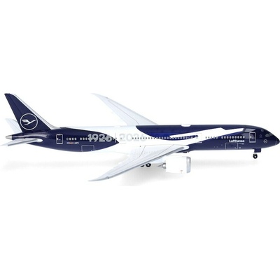 Herpa B787-9 Lufthansa 100th Anniversary Colors Named Berlin 1:500