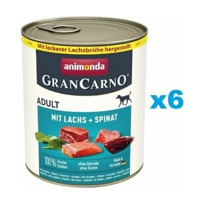 Animonda GranCarno Adult losos a špenát 6x800g