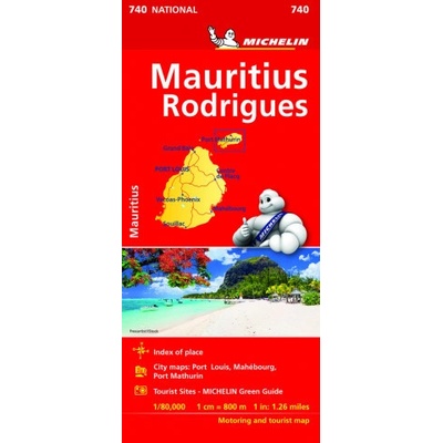 Maurice Mauritius - Michelin National Map 740 – Hledejceny.cz