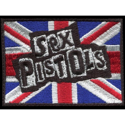 Nášivka SEX PISTOLS brit flag vyšívaná