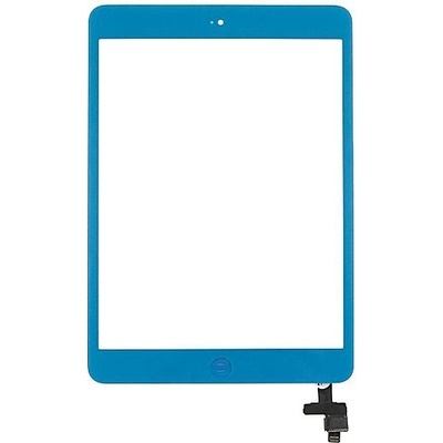 AppleMix Dotykové sklo (digi displej) + konektor IC a flex s tlačidlom Home Button pre Apple iPad mini / mini 2 (Retina) - modré