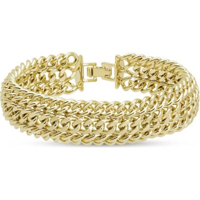 Biju DUBAI 2978 pozlacený náramek s copánkovým vzorem 2002978