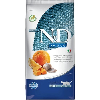 N&D GF OCEAN CAT Adult Herring Pumpkin & Orange 5 kg