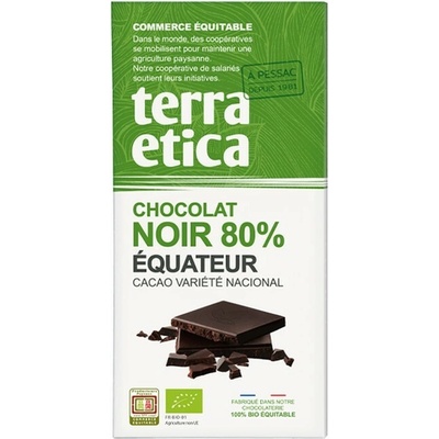 Terra Etica Bio hořká Ekvádor 80% 100 g