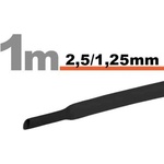  Термосвиваема тръба 2, 5 мм / 1, 25 мм черна 11020f (11020f)