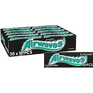Mars Дъвки Wrigley's Airwaves Black Mint Картонена кутия 30 бр. 420 g