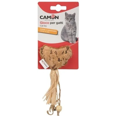 Camon Cat toy with catnip - heart with bell - котешка играчка