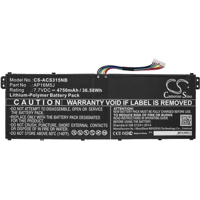 Cameron Sino Батерия за лаптоп ACER AP16M5J Aspire 3 A315-21 LIPo 7, 7v 4750mA Cameron Sino (CS-ACS315NB)