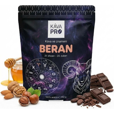 KávaPRO káva ve znamení Beran mletí filtr 250 g