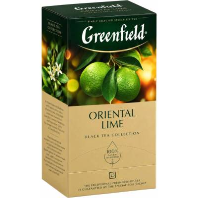 Greenfield Černý čaj Oriental Lime 25 x 1,5 g