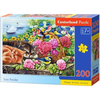 Image 1 of Castorland Пъзел Castorland от 200 части - Мързелив уикенд (B-222216)