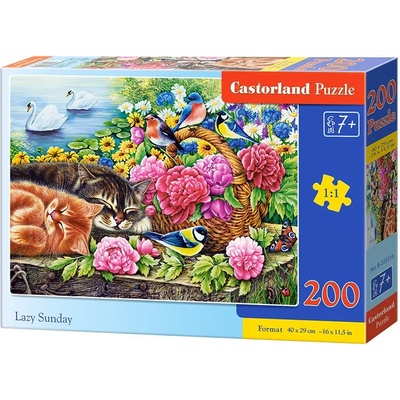 Castorland Пъзел Castorland от 200 части - Мързелив уикенд (B-222216)
