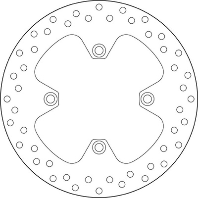 Zadný brzdový kotúč Brembo TRIUMPH 865 BONNEVILLE T100 2005 -