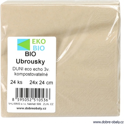 Duni ubrousky 2V ECO ECHO 24ks TopTable 24x24cm