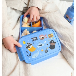  A Little Lovely Company: "Bento" кутия за храна с отделения - 1, 2 л - "Pirates (BBPIBU76)