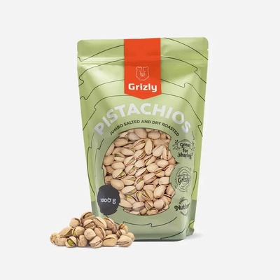 GRIZLY Pistácie pražené solené Jumbo 1000 g