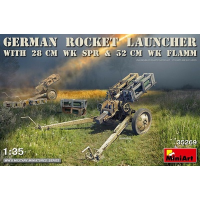 MiniArt German Rocket Launcher with 28cm WK Spr & 32cm WK Flamm 1:35