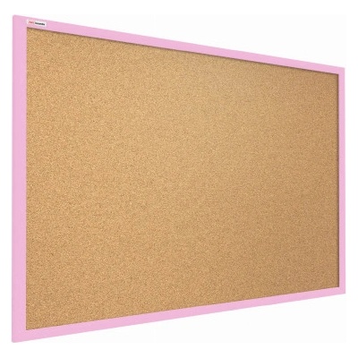 Allboards TK96P Korková nástěnka v barevném dřevěném rámu 90 x 60