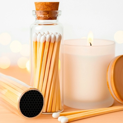 Ahome CZ Stylová lahvička se sirkami a škrtátkem