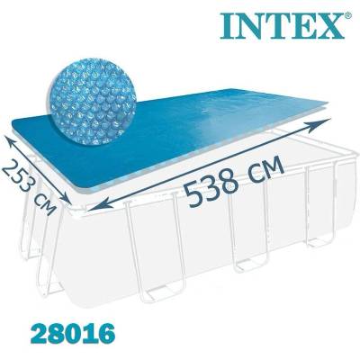 Intex Покривало соларно за правоъгълни басейни, 549x274 см, INTEX 28016-1 (29026) (28016-1 / 29026)