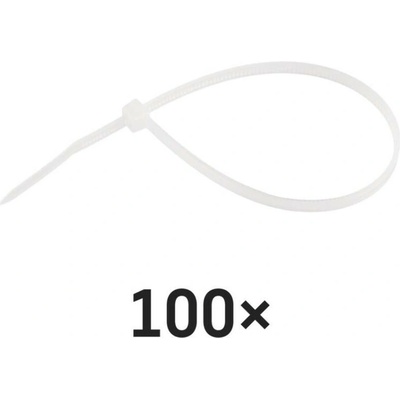 Sťahovacia páska 200×3,5, biela, 100 ks