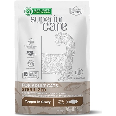 Nature's Protection Superior Care Sterilised Adult Cats Tuna пауч за кастрирани котки с риба тон 70gr
