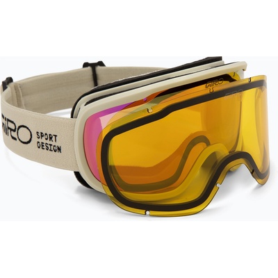 Giro Дамски скиорски очила Giro Moxie stone stacked/amber pink/yellow