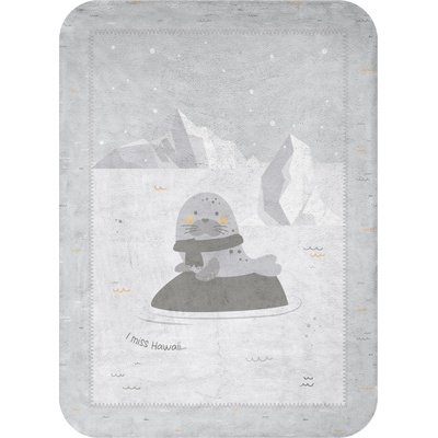 Kikkaboo Супер меко бебешко одеяло 80/110 см Seally Me (31103020155)