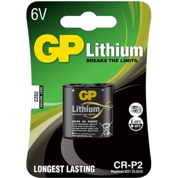 Image 1 of GP Batteries Фото литиева батерия gp cr-p2, 6v (gp-bl-crp2-u1)