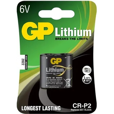 GP Batteries Фото литиева батерия gp cr-p2, 6v (gp-bl-crp2-u1)
