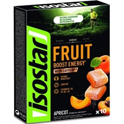 Isostar Fruit Boost Apricot energy with caffein želé bonbóny meruňka 100 g